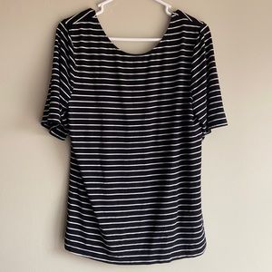 Large Scoop Neck Blouse